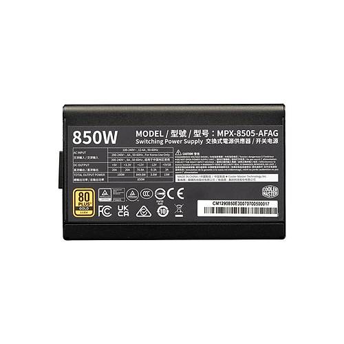 Cooler Master Elite Gold MPX-8505-AFAG-BEU 850W Atx3.1 Pc�e-E 5.1 80+ Gold Full Mod�ler Power Supply