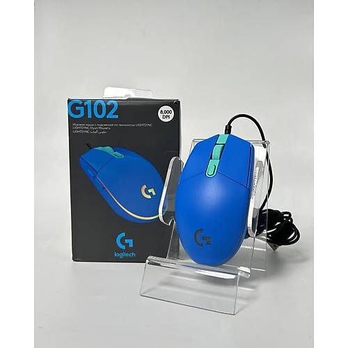 Logitech G G102 LIGHTSYNC RGB 8.000 DPI Kablolu Oyuncu Mouse - Mavi (OUTLET)