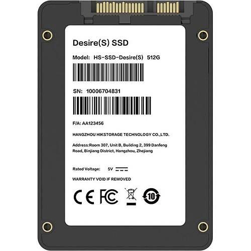 Hikvision SSD Desire (S) 512 GB 560/505MBS Sata 3 2.5'' SSD