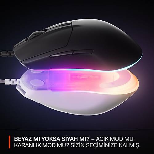 Steelseries Rival 3 Gen 2 RGB Kablolu Gaming Mouse Siyah