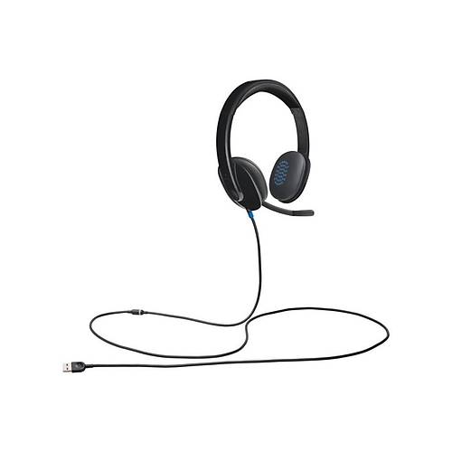 Logitech H540 USB Grlt nleyici Mikrofonlu Kablolu Kulaklk - Siyah