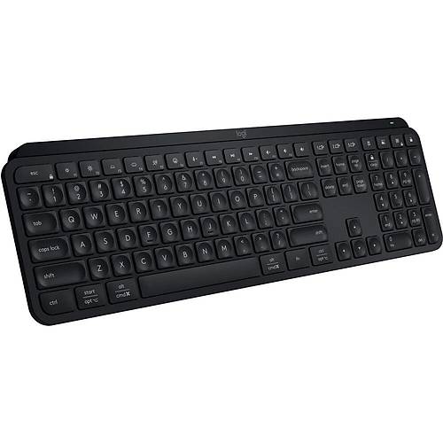 Logitech MX Keys S Aydnlatmal Kablosuz ngilizce Q Klavye Siyah