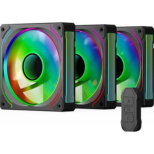 Gamepower Glacia 120 Infinity Argb 3'l Fan Seti + Hub Kit