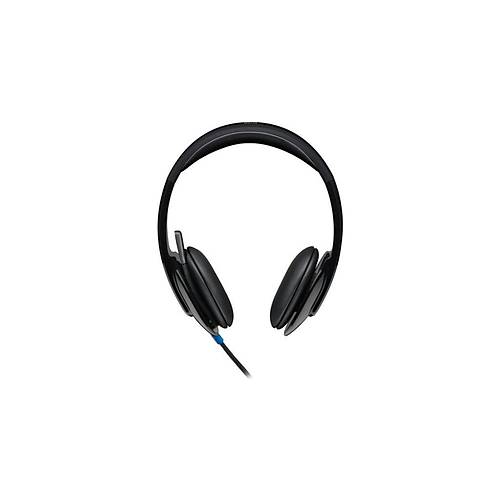 Logitech H540 USB Grlt nleyici Mikrofonlu Kablolu Kulaklk - Siyah