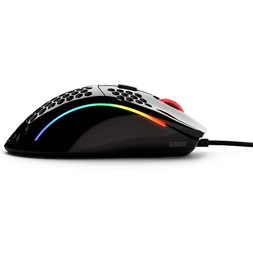 Glorious Model D Kablolu Parlak Siyah RGB Oyuncu Mouse 69Gr