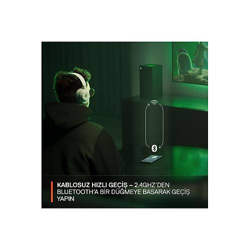 Arctis Nova 5X Wireless ve Bluetooth Xbox ve PC Kablosuz Oyuncu Kulakl - Beyaz