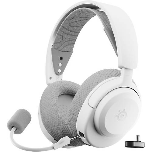 SteelSeries Arctis Nova 3X Wireless Beyaz Gaming Kulakl�k - Mobil Uygulama ile Kontrol - 40 Saat Pil �mr� -Mobil Uyumlu