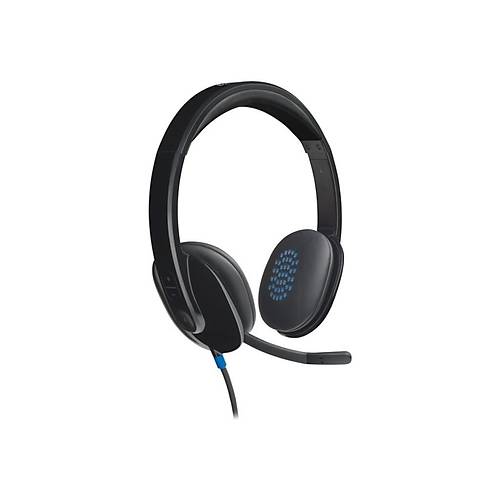 Logitech H540 USB Grlt nleyici Mikrofonlu Kablolu Kulaklk - Siyah