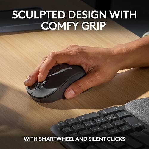 Logitech Wave Keys MK670 Combo M550 L Kablosuz Mouse Kablosuz Ergonomik Klavye
