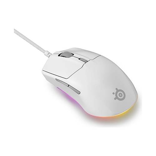 Steelseries Rival 3 Gen 2 SSM62516 Optik 6 Tu 8500DPI Beyaz Kablolu Gaming (Oyuncu) Mouse
