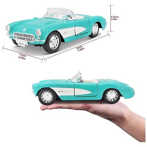 Maisto May 31275 1957 Chevrolet Corvette 1:24 -Necotoys