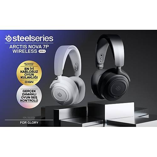 Steelseries Arctis Nova 7P Gen2 Kablosuz Beyaz Gaming Kulakl�k