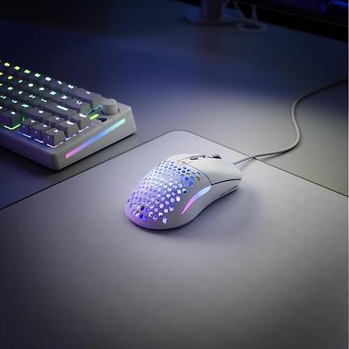 Glorious Model O Eternal RGB Kablolu 12000 DPI Gaming Mouse - Mat Beyaz