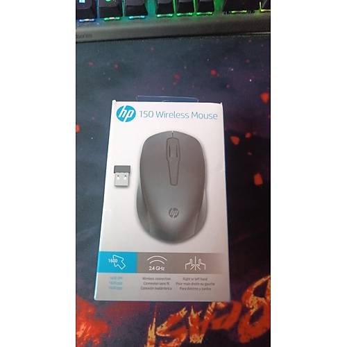 HP 150 Kablosuz Mouse - Siyah 2S9L1AA (OUTLET)