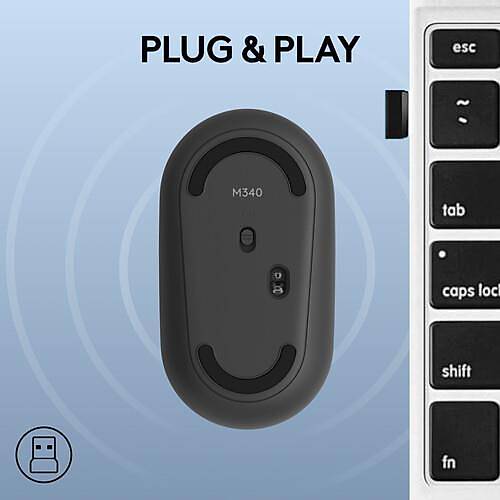 Logitech M340 Wireless Mouse Blue Galaxy