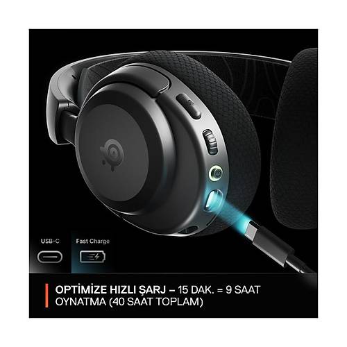 Steelseries Arctis Nova 3PC, PS, Mobil Uyumlu Kablosuz Wireless Gaming Kulakl�k - Siyah