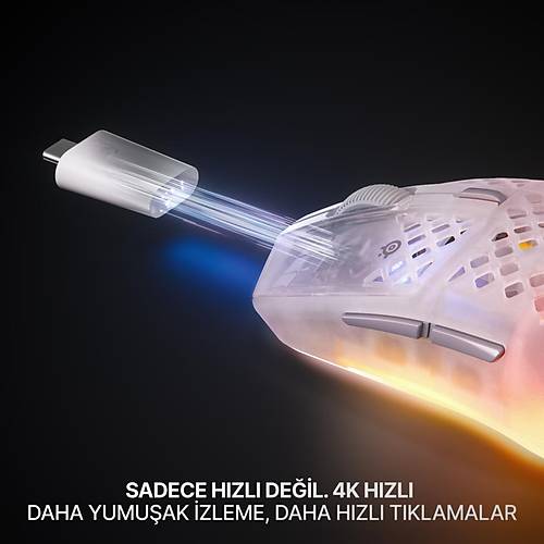 Steelseries Aerox 3 Wireless Gen 2 - Ghost 4K Kablosuz Gaming Mouse