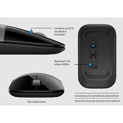 HP Z3700 Dual Silver Wireless Mouse EURO 758A9AA