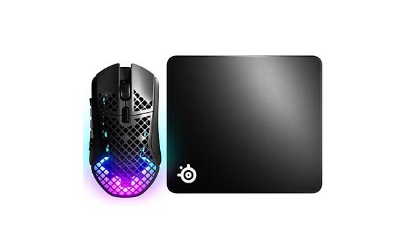 Steelseries Aerox 9 Wireless Gaming Mouse + Qck Large Oyun Mousepad Bundle