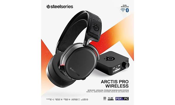 SteelSeries Arctis Pro Hi-Res Wireless Kablosuz Oyuncu Kulaklýðý - Siyah