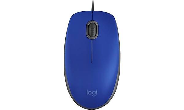 Logitech M110 Silent (Sessiz) Kablolu USB Mouse - Mavi 910-005488