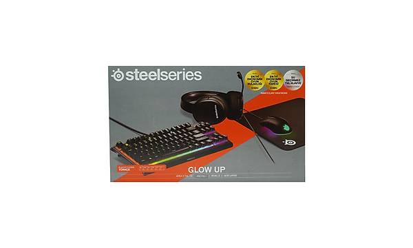 SteelSeries Glow Up Bundle Arctis 1 - Rival 3 - Apex 3 TKL - Qck+ 4'lü Set Siyah