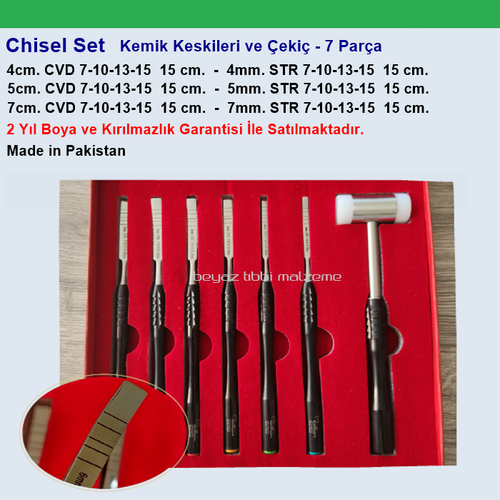 Chisel - Kemik Keski Cerrahi Set 1 Adet