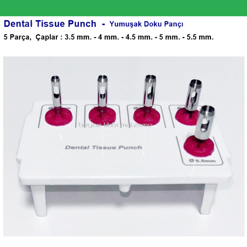 Trephine Kit - Dental Tissue Punch - Yumu�ak Doku Pan��