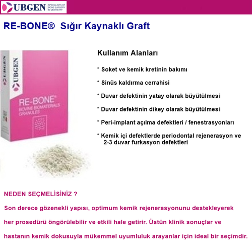 UBGEN Re-Bone Cortico-Cancelleous   1-2mm - 1 gr. - 2,5 cc  10 Adet
