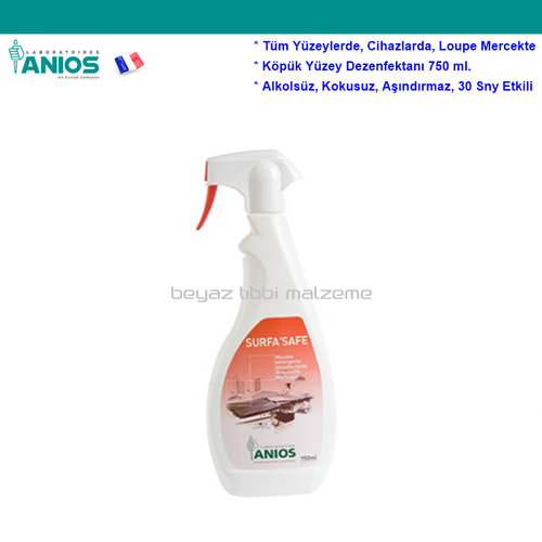 Anios SURFA SAFE Kpk Yzey Dezenfektan 750 ml.  1 Adet