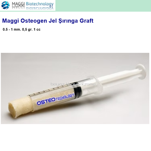 Maggi Osteogen ��r�nga Gran�l Graft  0,5-1mm. 0,5 gr. 1cc  KAMPANYA 10+1 Adet