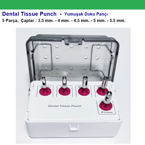 Trephine Kit - Dental Tissue Punch - Yumu�ak Doku Pan��