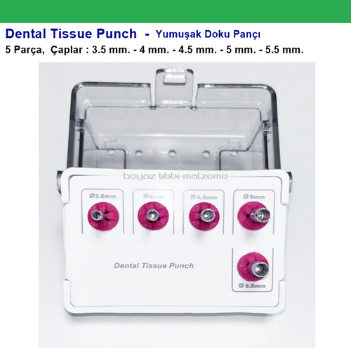 Trephine Kit - Dental Tissue Punch - Yumu�ak Doku Pan��
