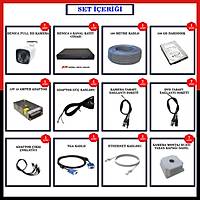 7 KAMERALI  GVENLK KAMERA SSTEM - 2MP AHD KAMERA SSTEM -  500GB HDD - 100 MT KABLOLU