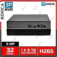RENICA NVR-X5A25-H2 32 KANAL 5MP  NVR KAYIT CHAZI - 1  HDD  H265+  / 1770R
