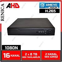 Renica AD-1604 16 Kanal 2MP 1080N AHD Dvr Kayt Cihaz -XMEYE -1679R