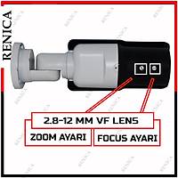Renica Hd-B790 4 MP 42 led 2.8-12 MM  VF Ayarlanabilir Lens Füme Ahd Kamera-1702R