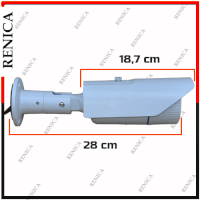 Renica HD-A361 2 MP  FULL HD 1080P F33 42 IR Led 3.6 MM Lens AHD Kamera-1747R