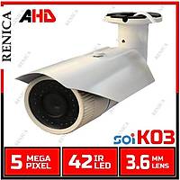 Renica HD-A461 5 MP 1920P  42 Led  3.6 MM Lens  Ahd Smsg Kasa Kamera-1819R