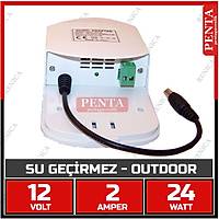 12V  2 Amper Su Geirmez Kutulu Switch Mode Adaptr / 1246
