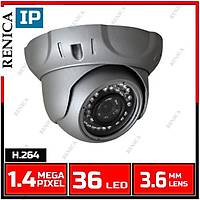 Renica IP-E555 1.4 MP 362 Led 3.6 MM Lens IP Dome   Kamera -1666r