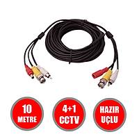 10 Metre Hazr Grnt+G+Ses   AHD/ANALOG/TVI/CVI  Cctv Fabrikasyon Kablo / 1146
