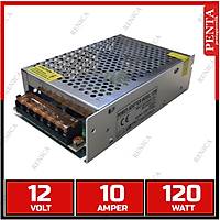 12V 10 Amper Metal kasa Gvenlik Kameras Adaptr - G Kablosu Hediyeli  - Midi Kasa - 1732+1094