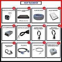 16 KAMERALI  GVENLK KAMERA SSTEM - 2MP AHD KAMERA SSTEM -  500GB HDD - 250 MT KABLOLU