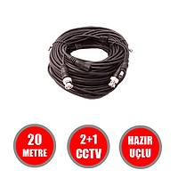 20 Metre AHD/ANALOG/TVI/CVI Hazr Cctv Kablo / 1143