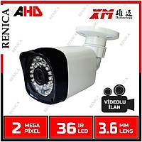 RENICA HD-A394 2MP  XM2006 SENSOR  36 IR LED 3.6 MM PLASTK KASA AHD  - 1765R