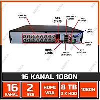 8 KAMERALI  GVENLK KAMERA SSTEM - 2MP AHD KAMERA SSTEM -  500GB HDD - 100 MT KABLOLU