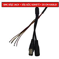 BNC D  JACK  + D G SOKET + 20 CM KABLO    /  1148