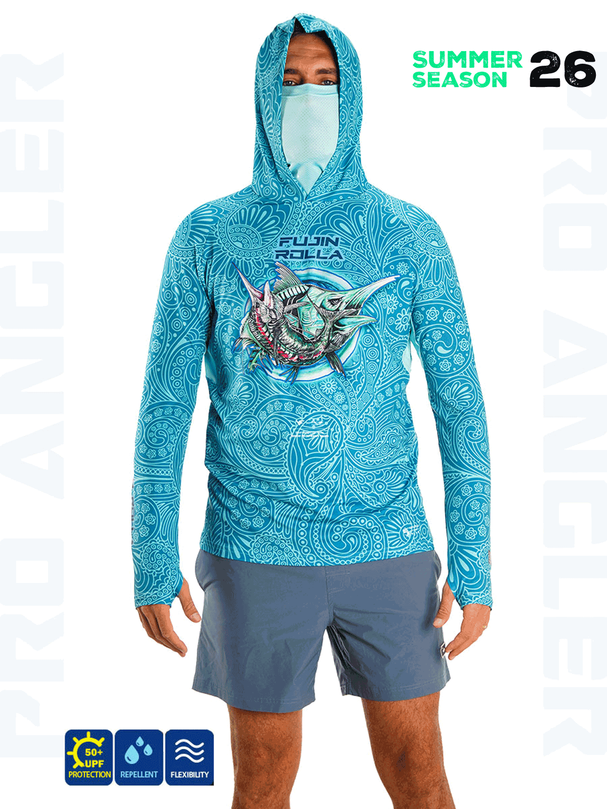 Fujin Rolla S26 Buff&Hoodie Swordfish Mint