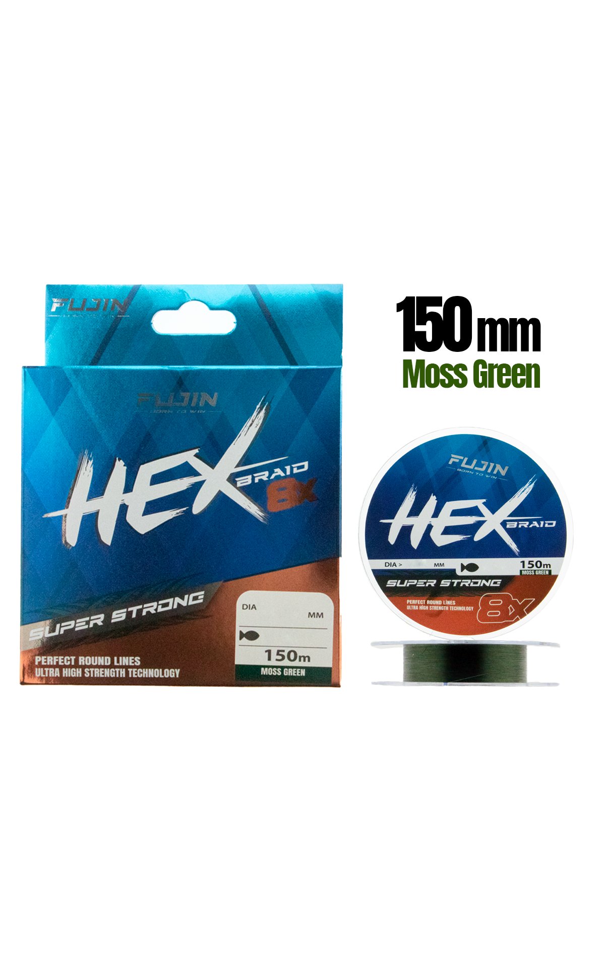 Fujin Hex 8X 150Mt. Yeşil Örgü Misina
